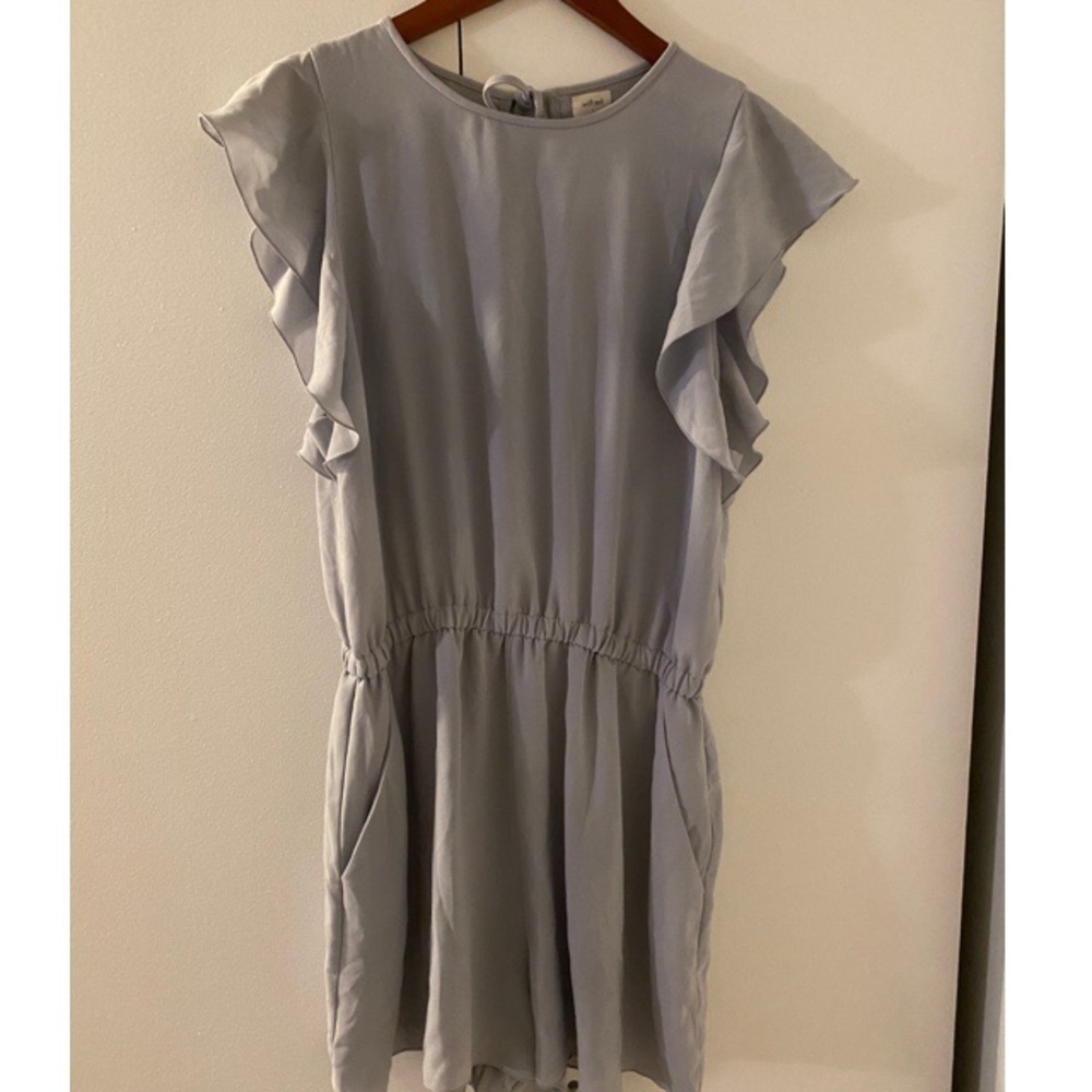 Aritzia Grey/blue Romper